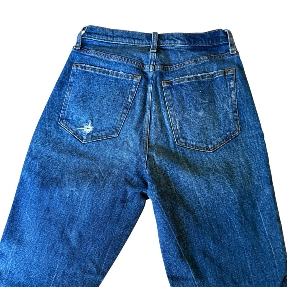 Abercrombie Curve Love Ultra High Rise Straight Jeans Women’s 28/6R distressed - Picture 7 of 10